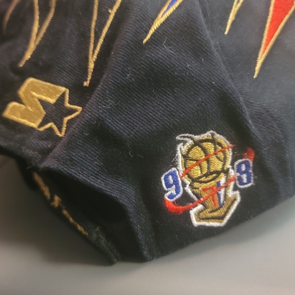 Vintage STARTER Chicago Bulls NBA CHAMPIONS 91 92 93 96 97 98 Strapback Hat Cap - Picture 3 of 5